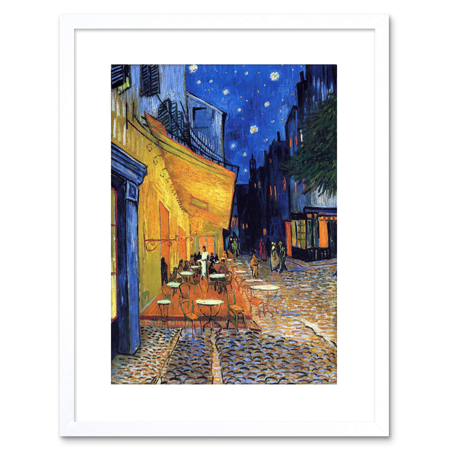 Wee Blue Coo Van Gogh Cafe Terrace Place Du Forum Arles 1888 Framed Wall Art Print