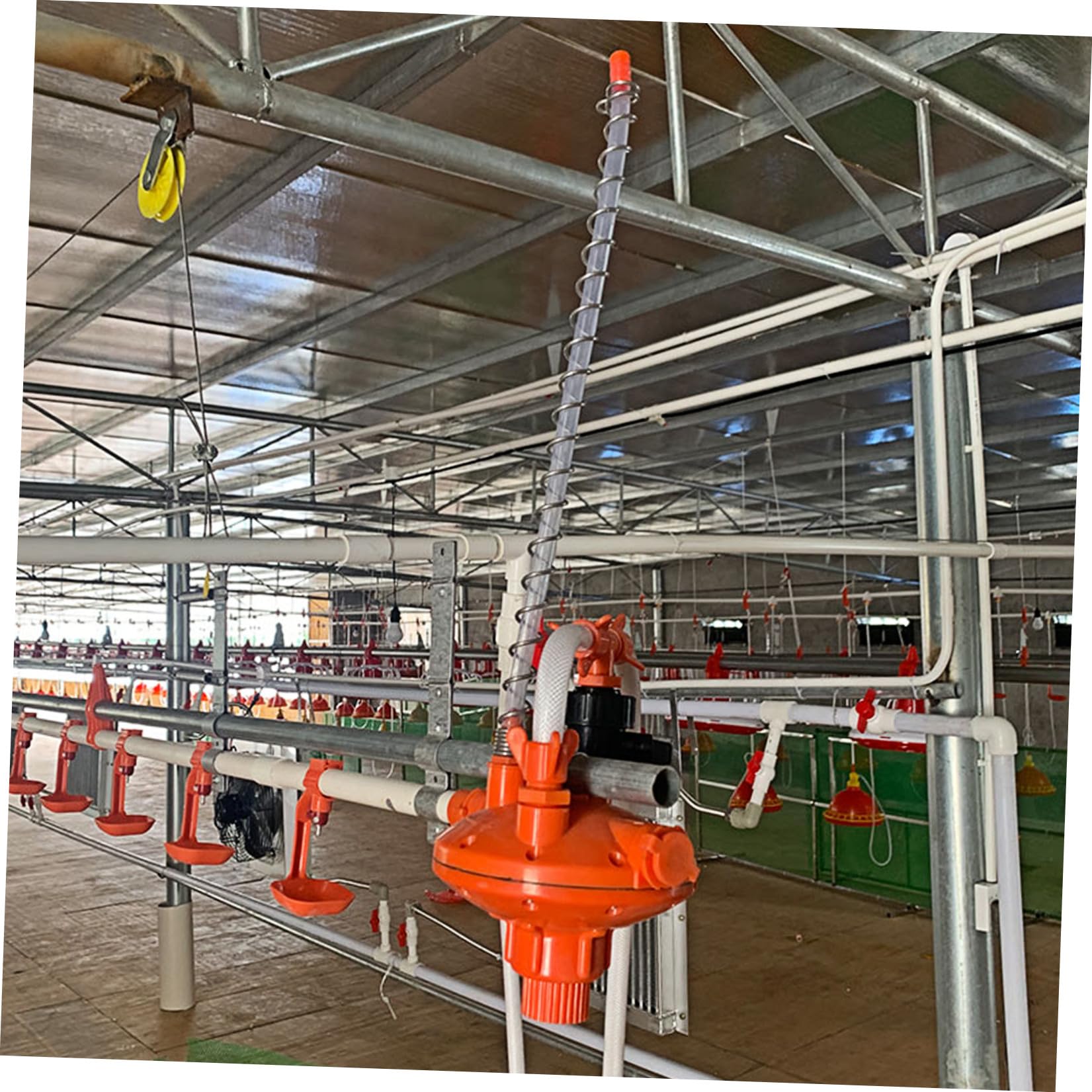 Didiseaon Regolatore di Pressione Rosso Abbeveratoio Galline per e in Plastica Funzione di Evitare Perdite Allevamento Polli e Abbeveratoi Automatici