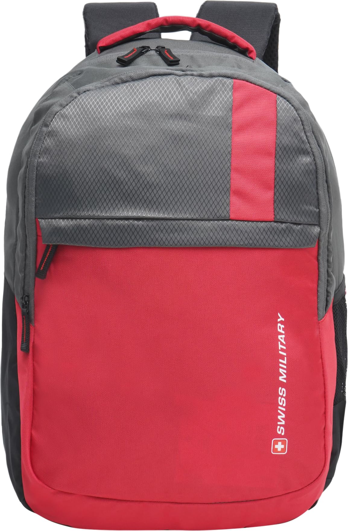 Swiss Military Accent Red Laptop Backpack with Luggage Trolley Strap | 26 Lt Capacity (B0D17ZP8PV) Amazon Price History, Amazon Price Tracker