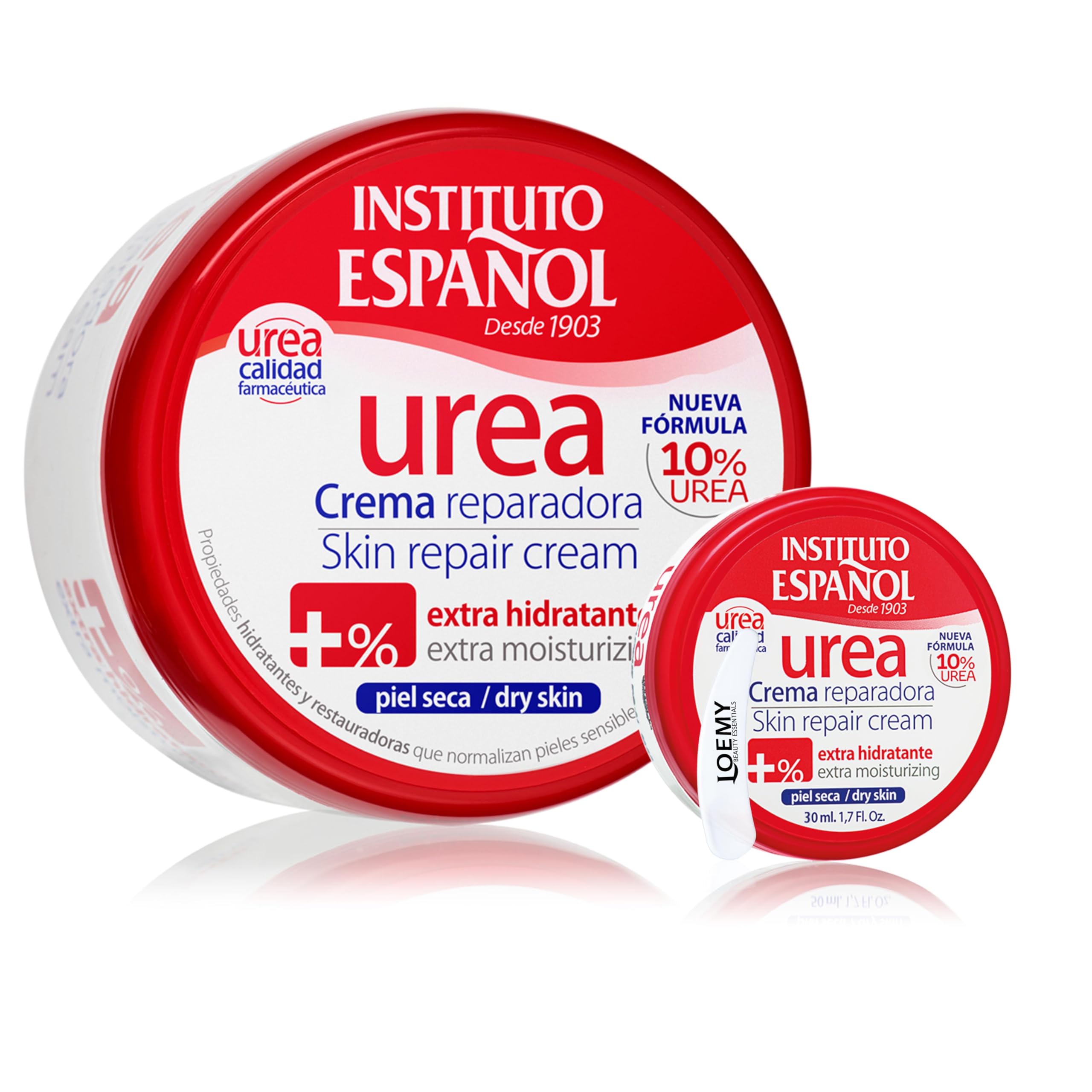 Instituto Español Crema Corpo Idratante per Pelle Secca e Screpolata, Crema Mani, Piedi, Rigenerante per Pelle Ruvidità, Tattamento Quotidiano con Alto Contenuto di Urea, Set Viaggio 430ml