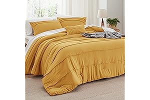 Bedsure Mustard Yellow Comforter Set - Add Warmth and Sunshine to Your Nights