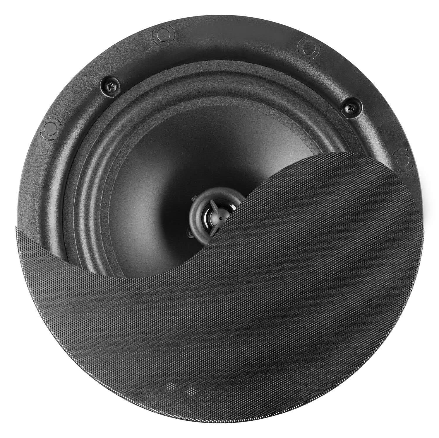 Power Dynamics B100B Kit Audio Encastrable BT avec Amplificateur Noir et Enceintes Plafond 4x25W - Noir