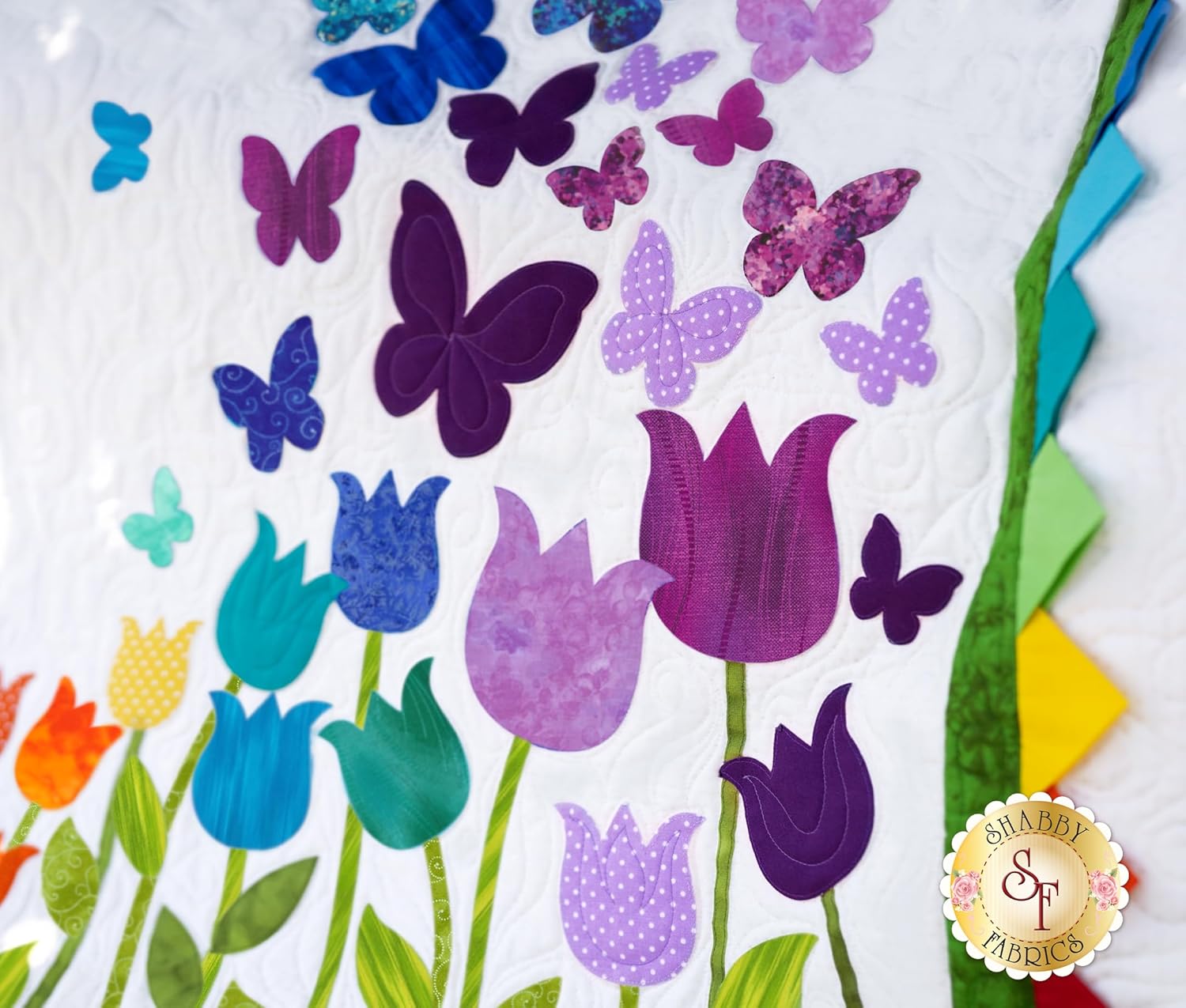 Shabby Fabrics Blooming Butterflies Quilt Kit - Laser Cut