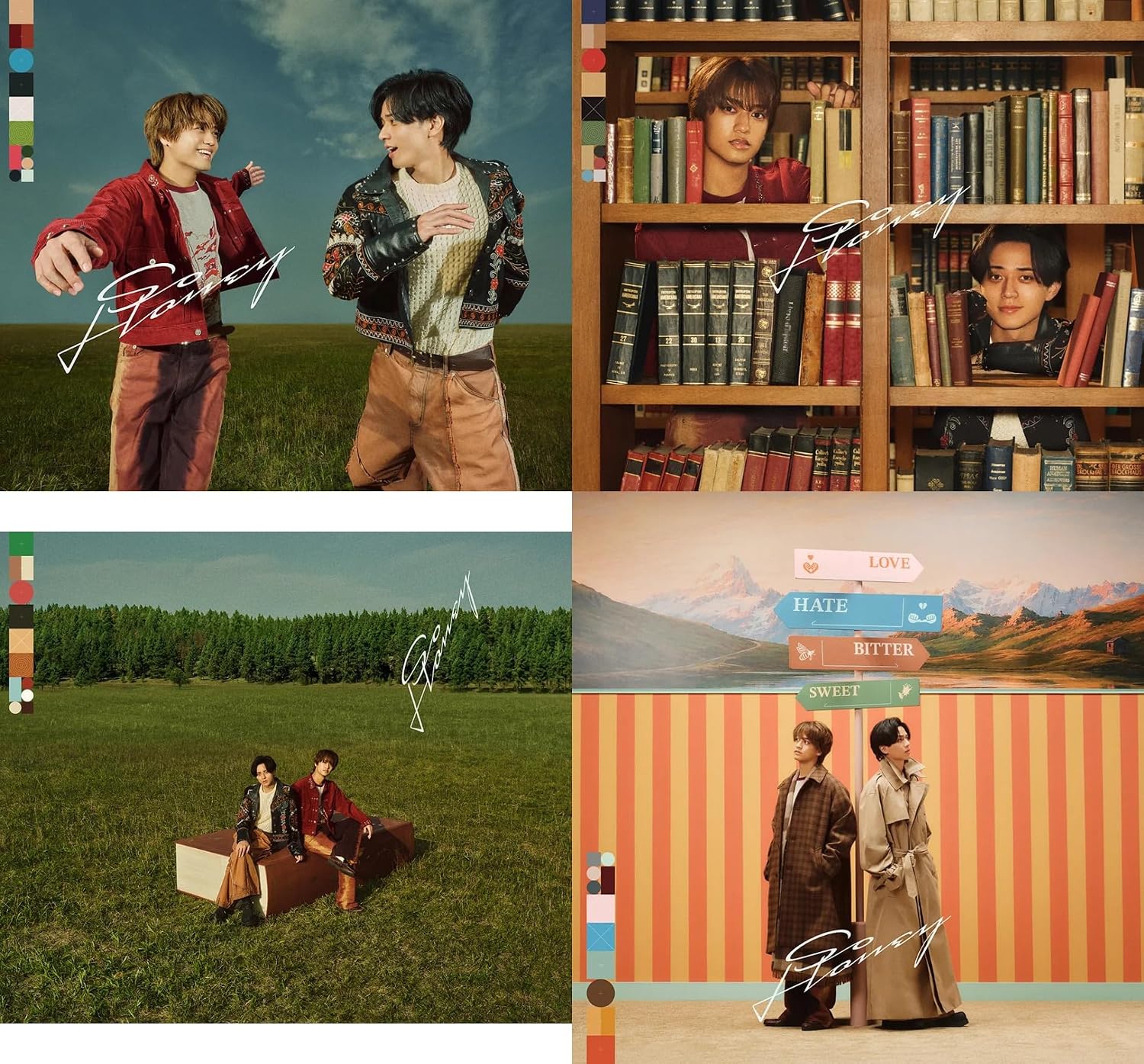 (4形態セット)【同時購入特典+先着特典4種付き】 King & Prince So Honey EP 【初回盤A＋初回盤B＋初回LIVE盤＋通常盤】 (オリジナルピンバッジ+フォトカード(A6)+クリアポスター(A4)+ステッカーシート+トレーディングカード3種セット) キンプリ (DVDセット)
