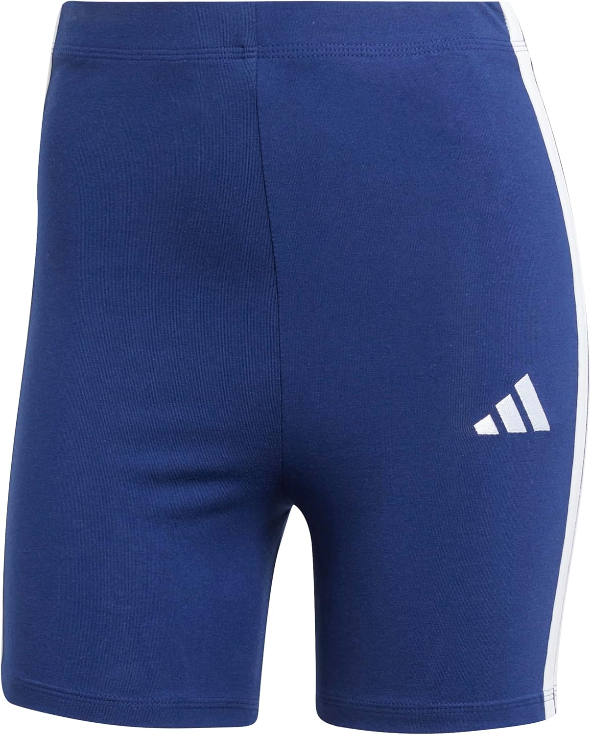 adidas Womens Essentials 3-Stripes High-Waisted Biker Shorts