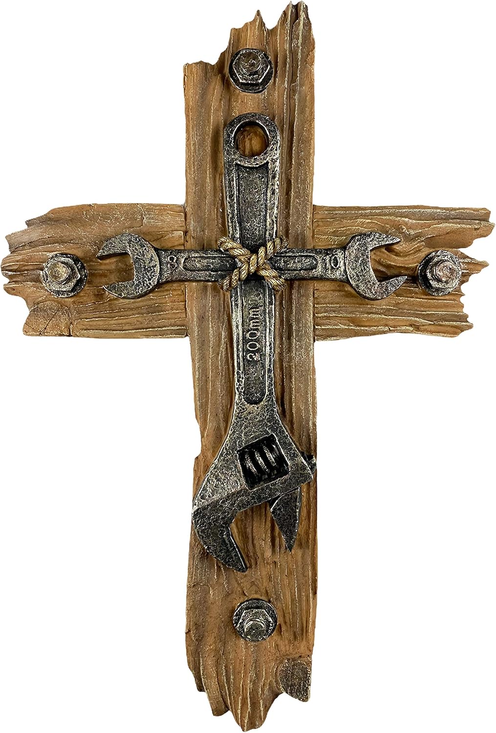 Urbalabs Born To Ride 15 Motorcycle Biker Mechanic Wrench Tool Wall Cross Man Cave Decor Gifts Wall Hanging Home Wall Cross Bike Room Decor Motorcycle Lovers Gifts