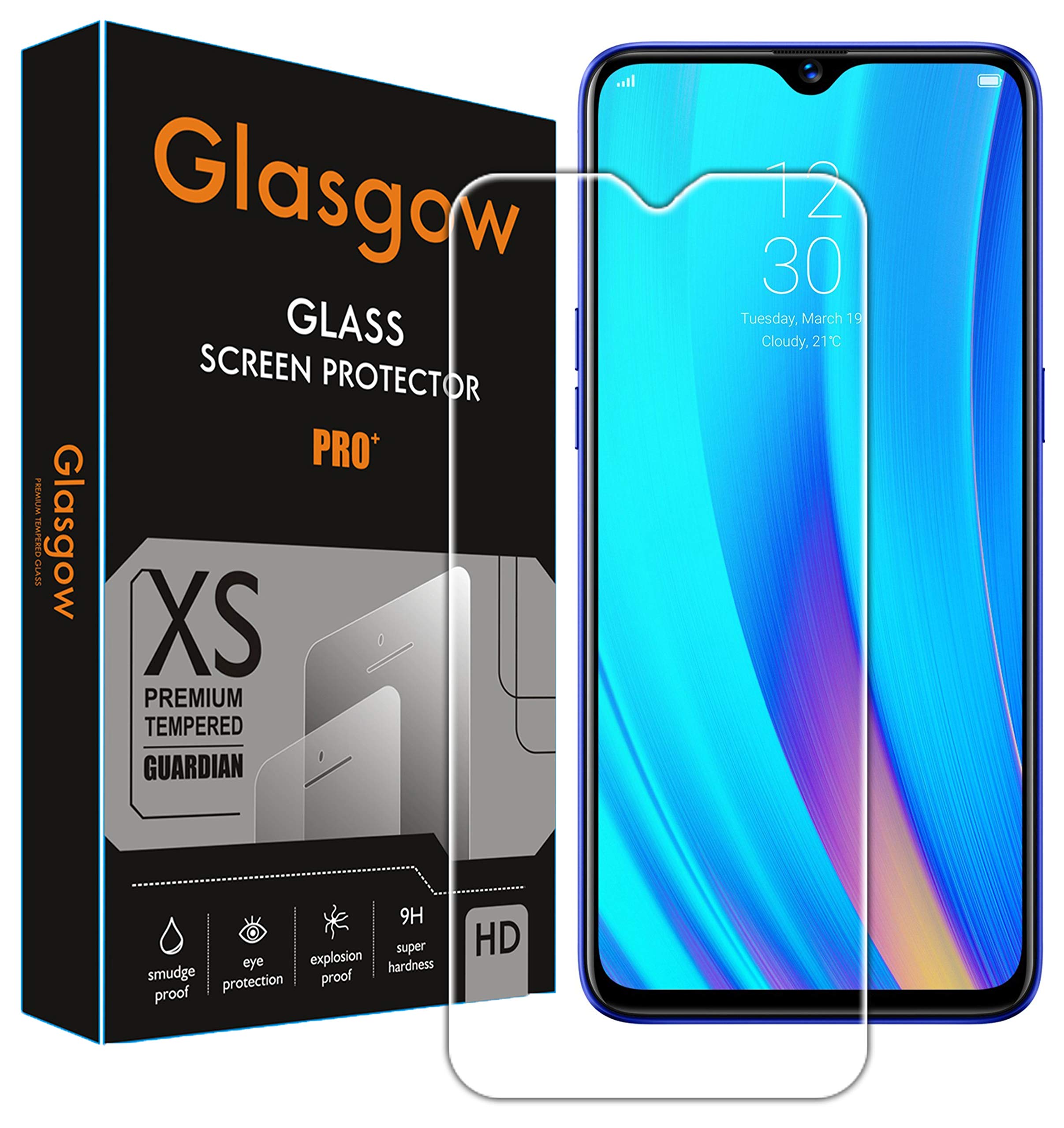 Glasgow Premium Tempered Glass Screen Protector for Oppo A15 [flexible] [Gorilla] Bubble Free Installation [Screatch proof] [Guard] (B08R6626LD) Amazon Price History, Amazon Price Tracker