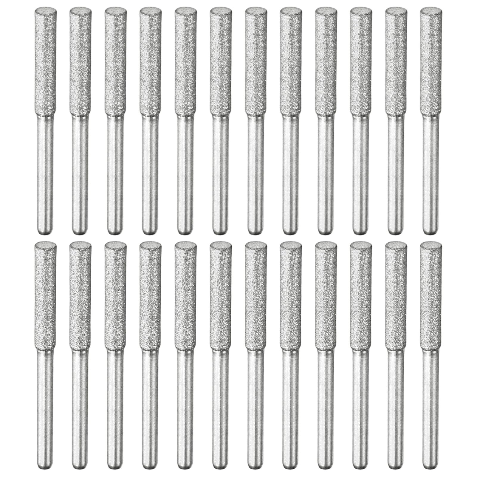 TIXIPEM 24pcs Diamond Chainsaw Sharpener 5/32in, Silver