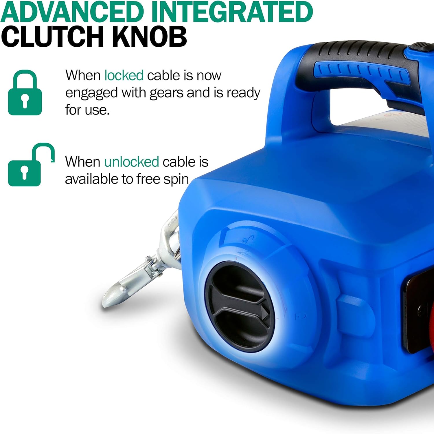 Landworks Electric Portable Winch Hoist Crane Lift Brushless Motor Li-Ion Battery Powered 1000Lbs/455Kgs Max Weight 20' Feet/6m Steel Braided Cable w/Locking Knob for atv truck boat trailer etc. : Industrial & Scientific