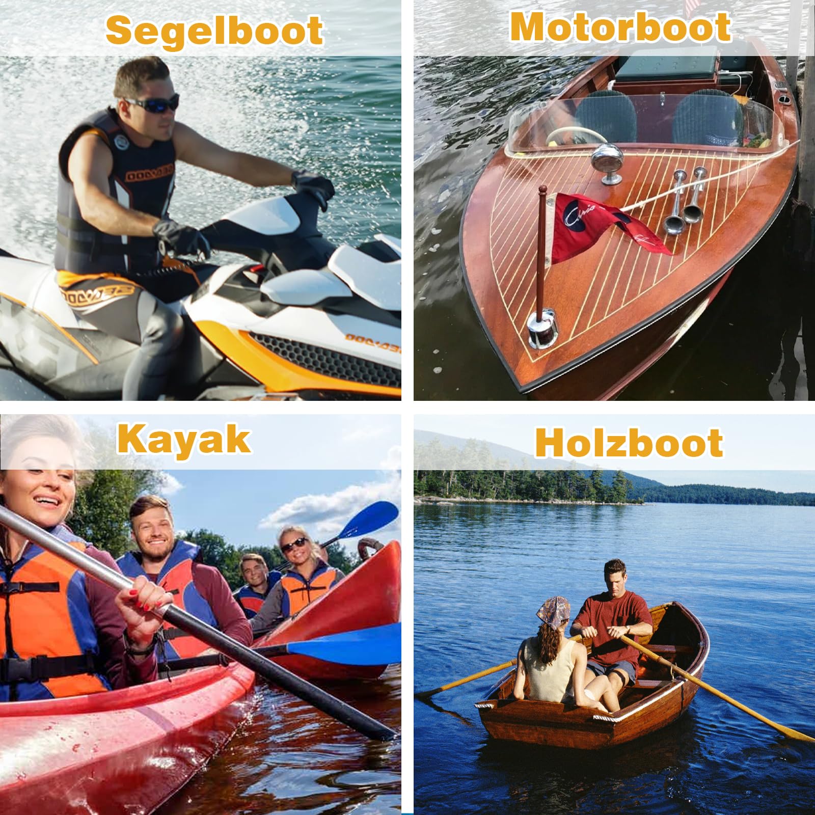 Bungee Boat Dock Line 122 cm acciaio inox 316 2 pezzi verde per barche PWC kayak SeaDoo Jetski
