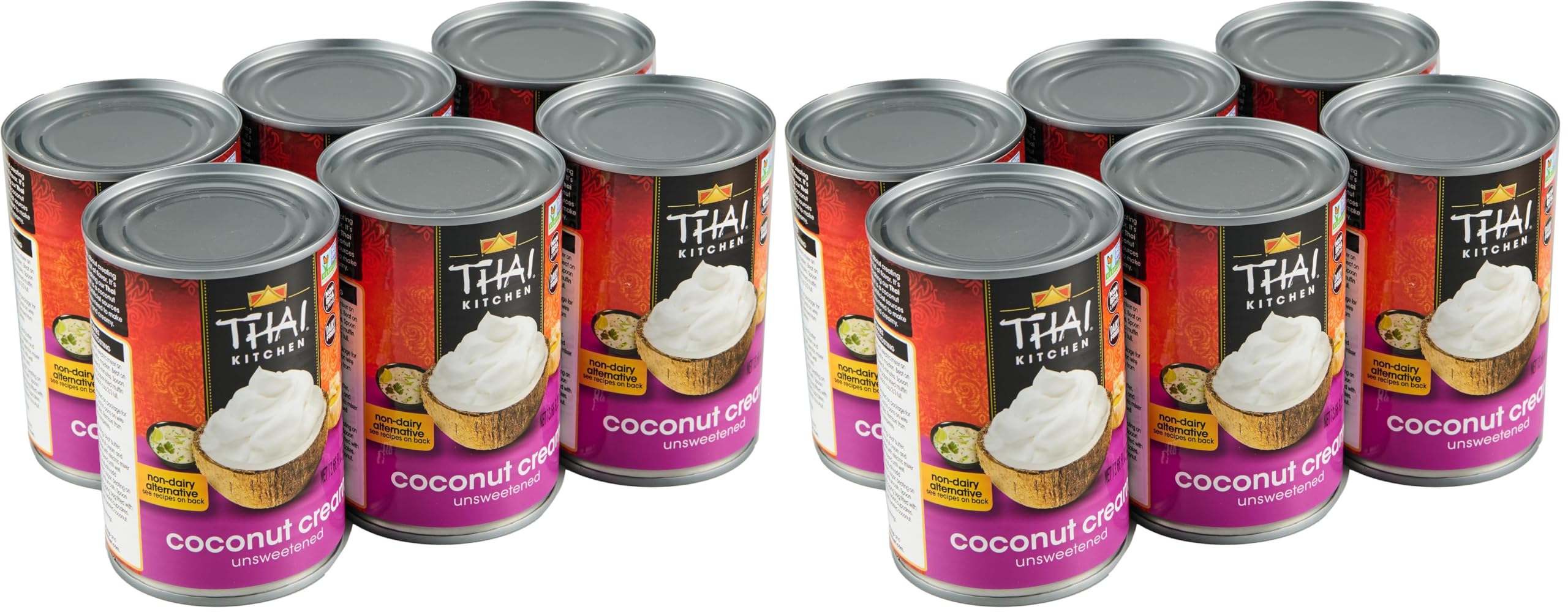 Thai Kitchen Coconut / 13.66 Fl Oz (Pack of 12) / Stainless steel Coconut Milk & Cream