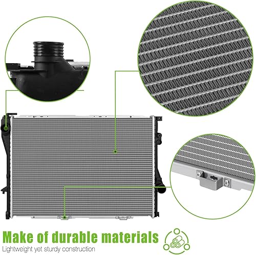 Miniatura 5 de SCITOO 1401 Radiador apto para 1997-1998 para B-M-W para 528i 1997-1998 para B-M-W para 540i 1995 1997-1998 para B-M-W para 740i 1995-1998 para