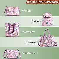 Vista 118 de Maison d' Hermine Bolsa de lona para mujer, bolsa de lona de algodón reutilizable para el hombro, bolsas de comestibles a granel con asa para 01