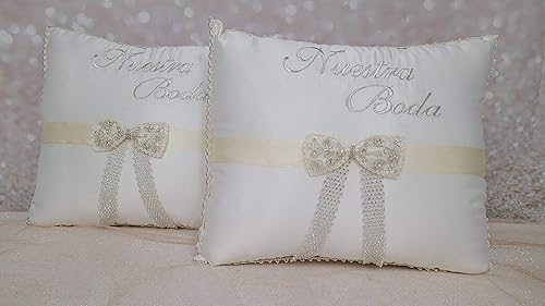 Miniatura 2 de A&amp;C Quinceañeras and More Wedding accessories Pillow set, Wedding Album Wedding Guest book Wedding Pillow Cojines de boda Our Wedding Pillows 2207