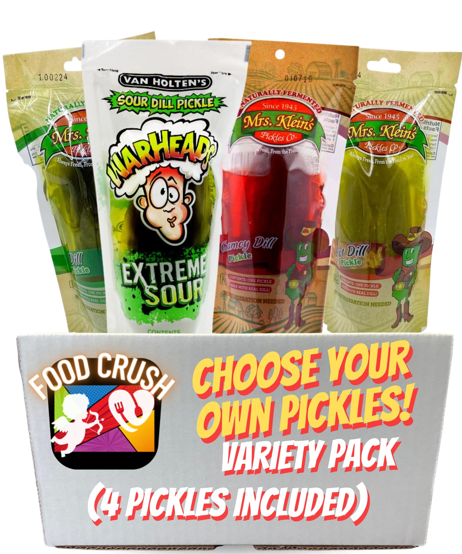 Pickle Sampler Buy Choose Your Own Variety Pickle-In-A-Pouch Sampler-Choose From: Van ...