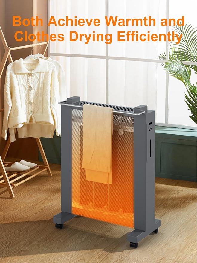 Calefactor Eléctrico Convector 1500W con Termostato, ECO y Control Remoto miniatura 7