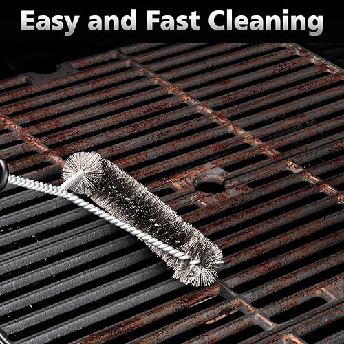 Miniatura 5 de UikJOY Pieza de repuesto para parrilla Charbroil de 2 quemadores, rejillas de hierro fundido de 18.19 pulgadas para Char-broil Performance