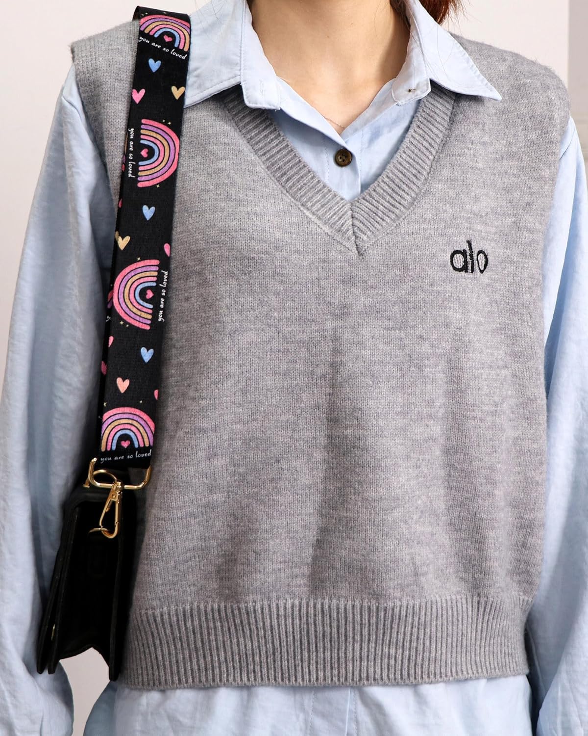 Crossbody Purse Strap for Women Men Girls Boys Mother Girlfriend Gift, Replacement Bag Belt Strap for Purse Handbag Guitar Camera, Adjustable Canvas Wide Shoulder Strap with Golden Hooks - Image 4