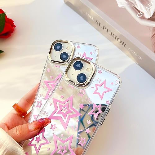 Miniatura 7 de Dhzik Pink Star Y2K - Funda para iPhone 12 Pro Max, diseño bonito y moderno con diseño de estrella para iPhone 12 Pro Max