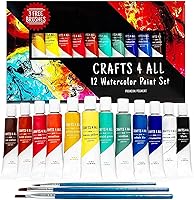 Algopix Similar Product 5 - Crafts 4 ALL Watercolor Paint Set 