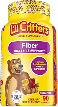 Vitafusion Fiber Well Fit Gummies, 90 Count and Lil Critters Kids Fiber Gummies, 90 Gummies