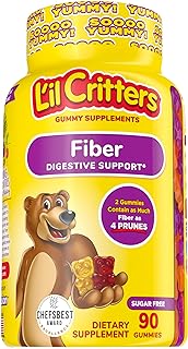 Fiber Well Fit Gummies, 90 Count and L’il Critters Kids Fiber Gummies, 90 Gummies