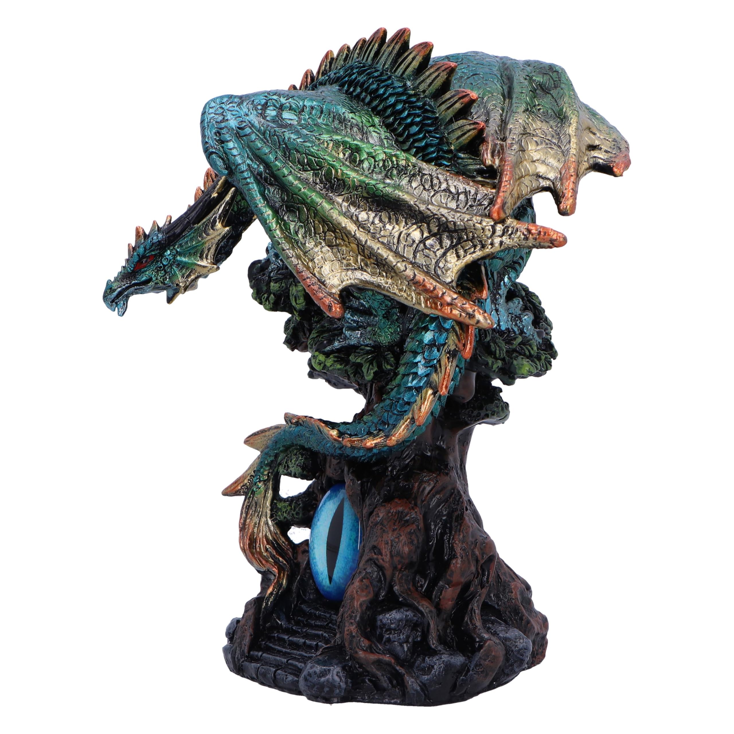 Nemesis Now Forest Seer 16 cm, Resina, Azul, Figura de dragón, Adorno de dragón Azul, artículos de Regalo coleccionables de dragón, Fundido en la Mejor Resina, Pintado a Mano por Expertos, U6697A24 | Resina, adorno de dragón azul, regalo de dragón colecci