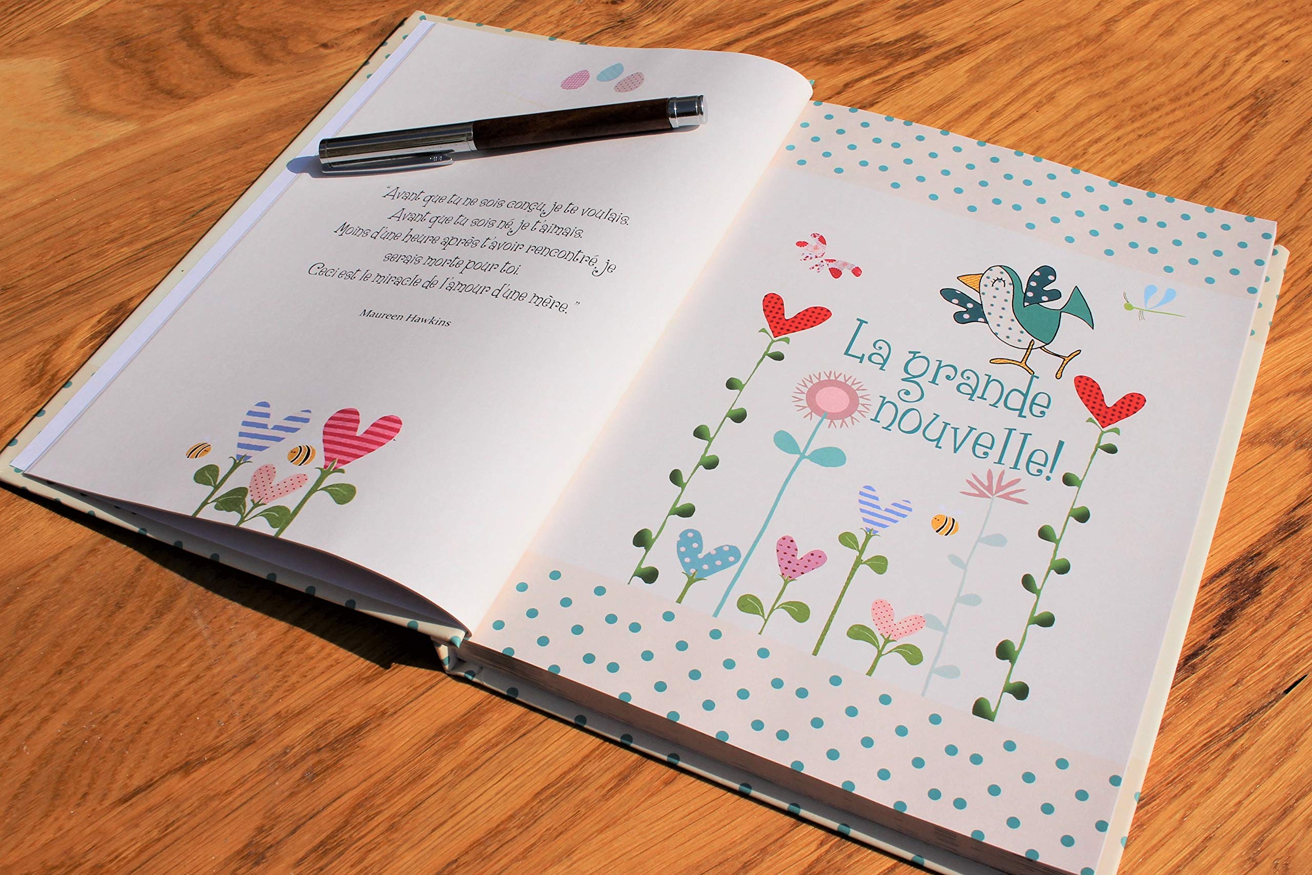 Raconte-Moi Maman - Journal de grossesse et de naissance 2 en 1 - Joli cadeau pour une future maman