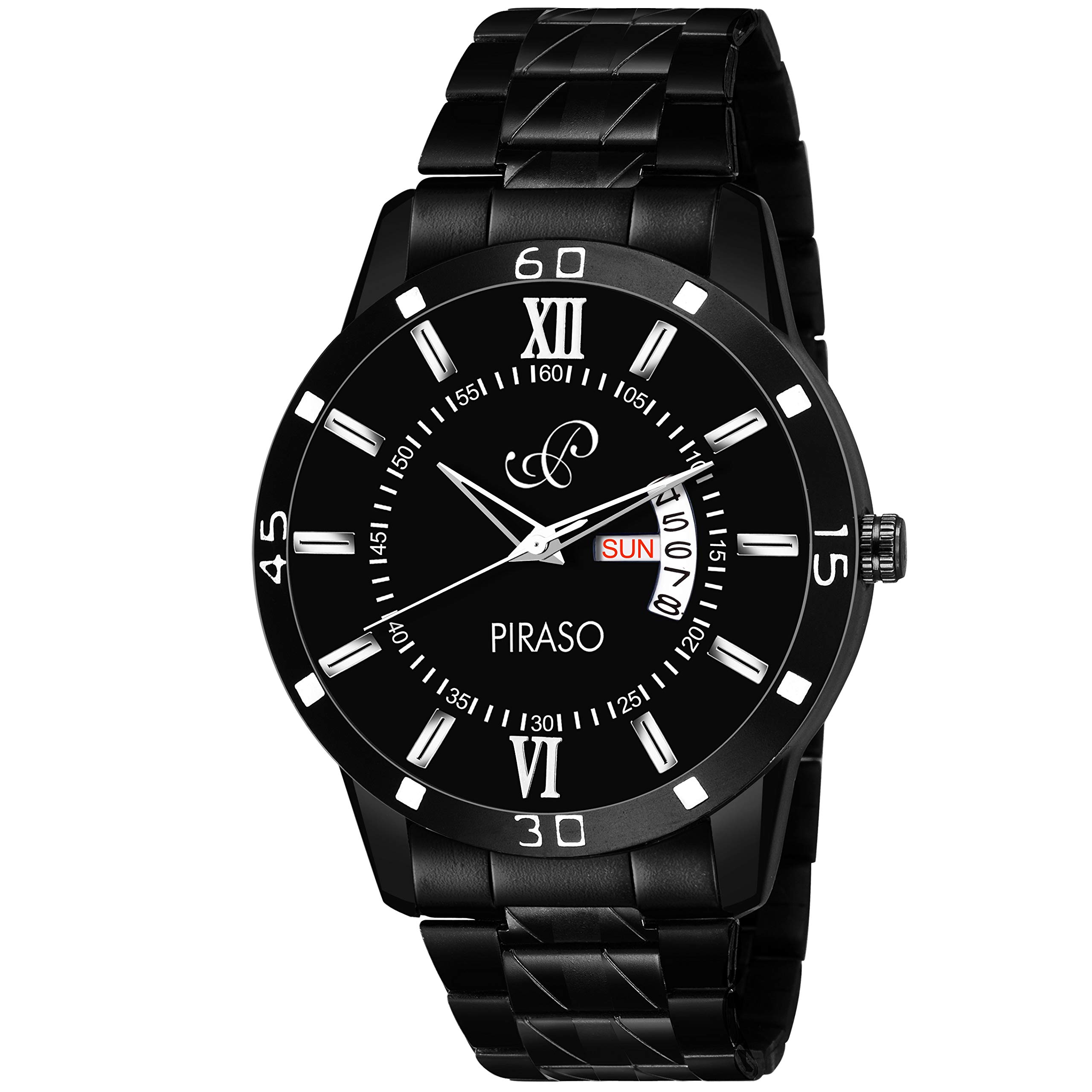 PIRASO Analog Day&Date Working Display Black DIAL&Black Chain Watch for Men&Boys (B07NKN7F3Z) Amazon Price History, Amazon Price Tracker