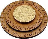 Vista 1 de Rueda de cifrado laberinto - Anillo decodificador de sala de escape premium y accesorio para sala de escape