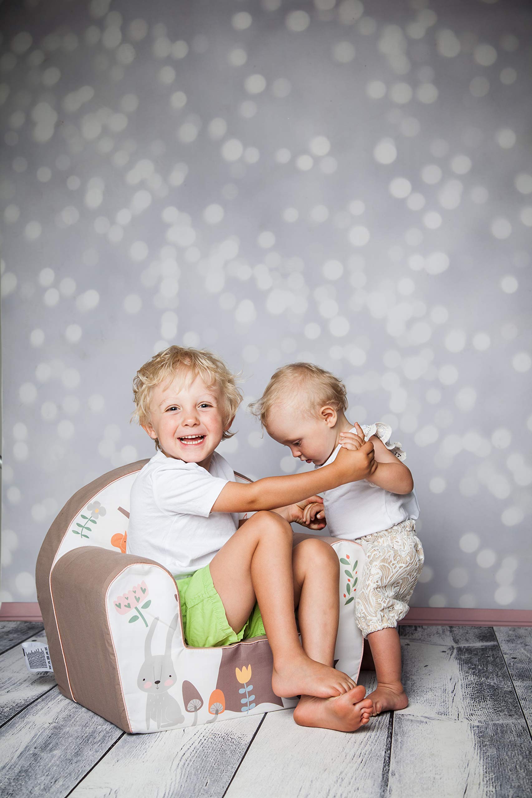 KNORRTOYS.COM- Sillón, Estampado Animal, Color Blanco marrón (68348)