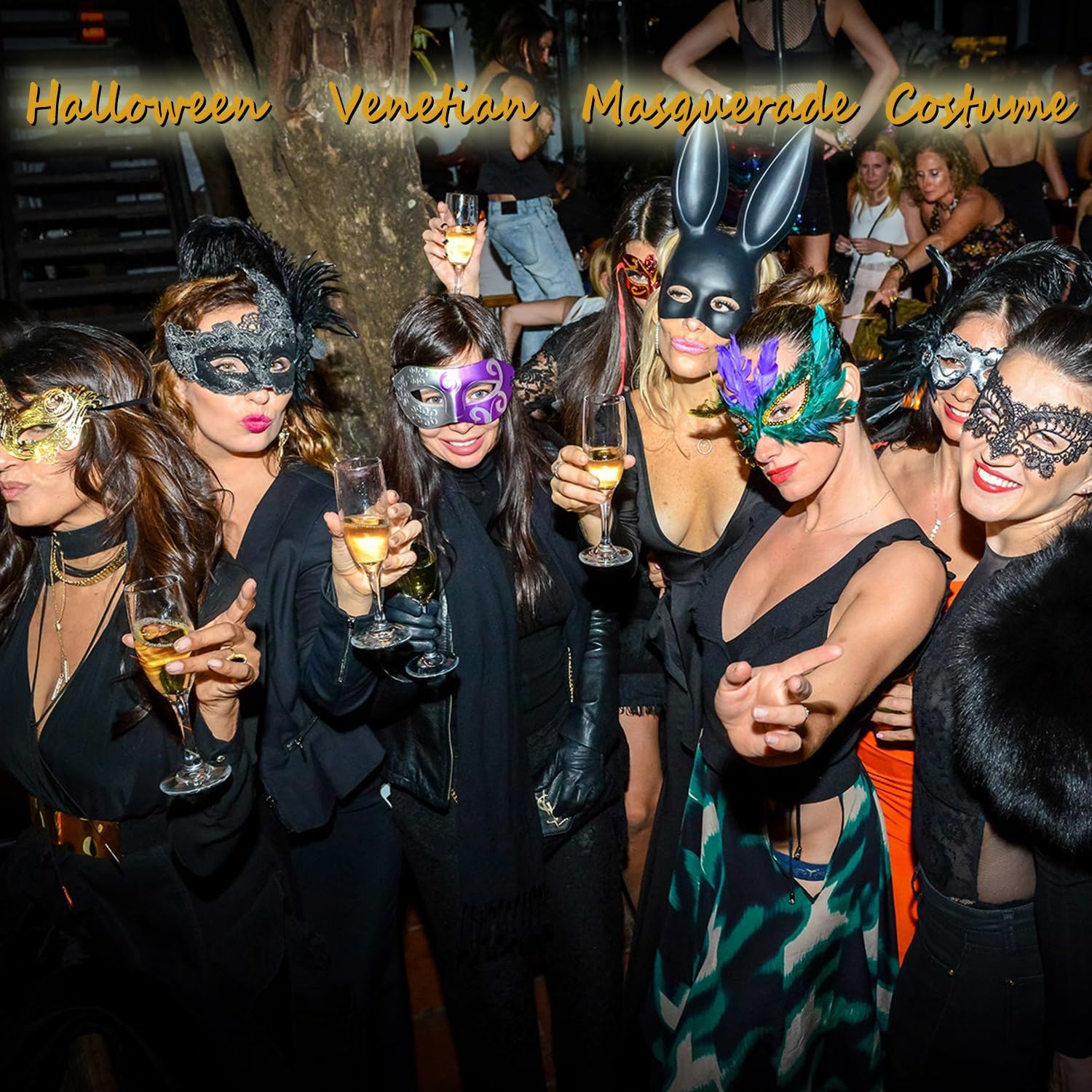 Masquerade Mask for Women Lace Masks for Venetian Party Costume Halloween Carnival