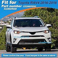 Vista 3 de Accesorios de coche para parachoques delantero, cubierta de gancho de remolque para Toyota RAV4 2016 2017 2018 532850R080 532860R080