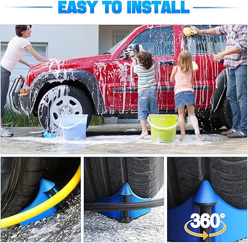 Miniatura 8 de 4 piezas de guía de manguera de automóvil, herramientas de limpieza para detalles de automóvil, guías de manguera para lavado de autos, rodillo de