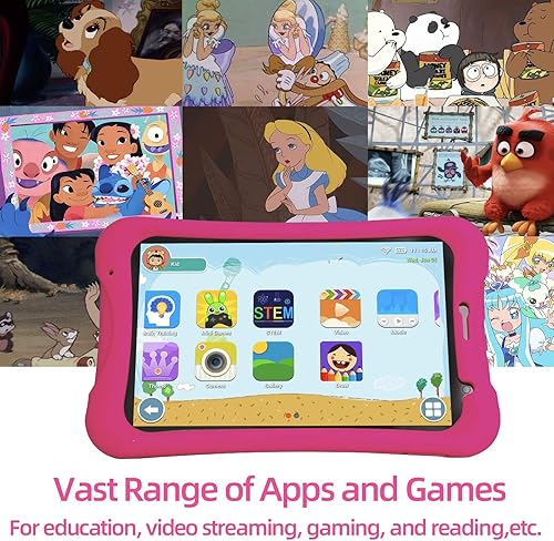 Miniatura 7 de HAOVM Tablet para niños, tablet Android 11.0 de 8 pulgadas para niños, 2 GB de RAM, 32 GB de ROM, pantalla de pantalla IPS HD de 1280 x 800, cámara