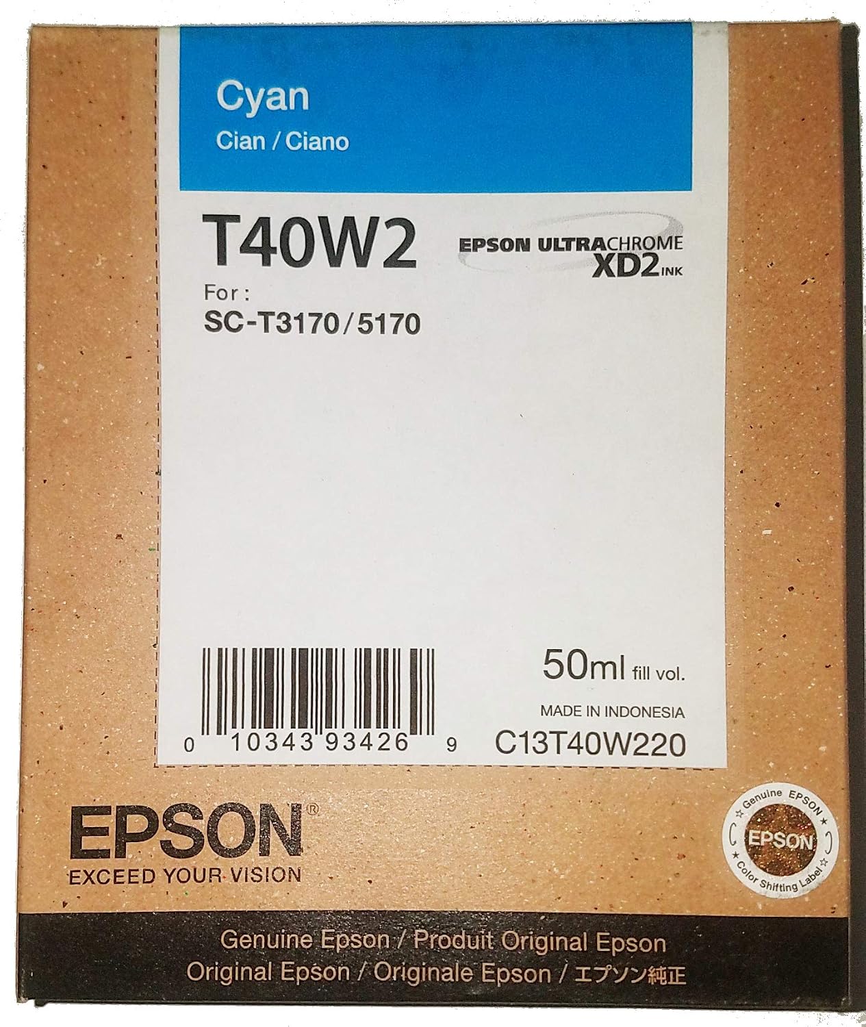 Epson T40W220 Cyan T40W220 Ultrachrome 