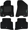 ecoMats Carpet Floor Mats Custom Fit for 2017 to 2022 Kia Sportage 2019 to 2021 Hyundai Tucson, Front and Rear, Non-Slip Heel Pad and Safety Locks, Black