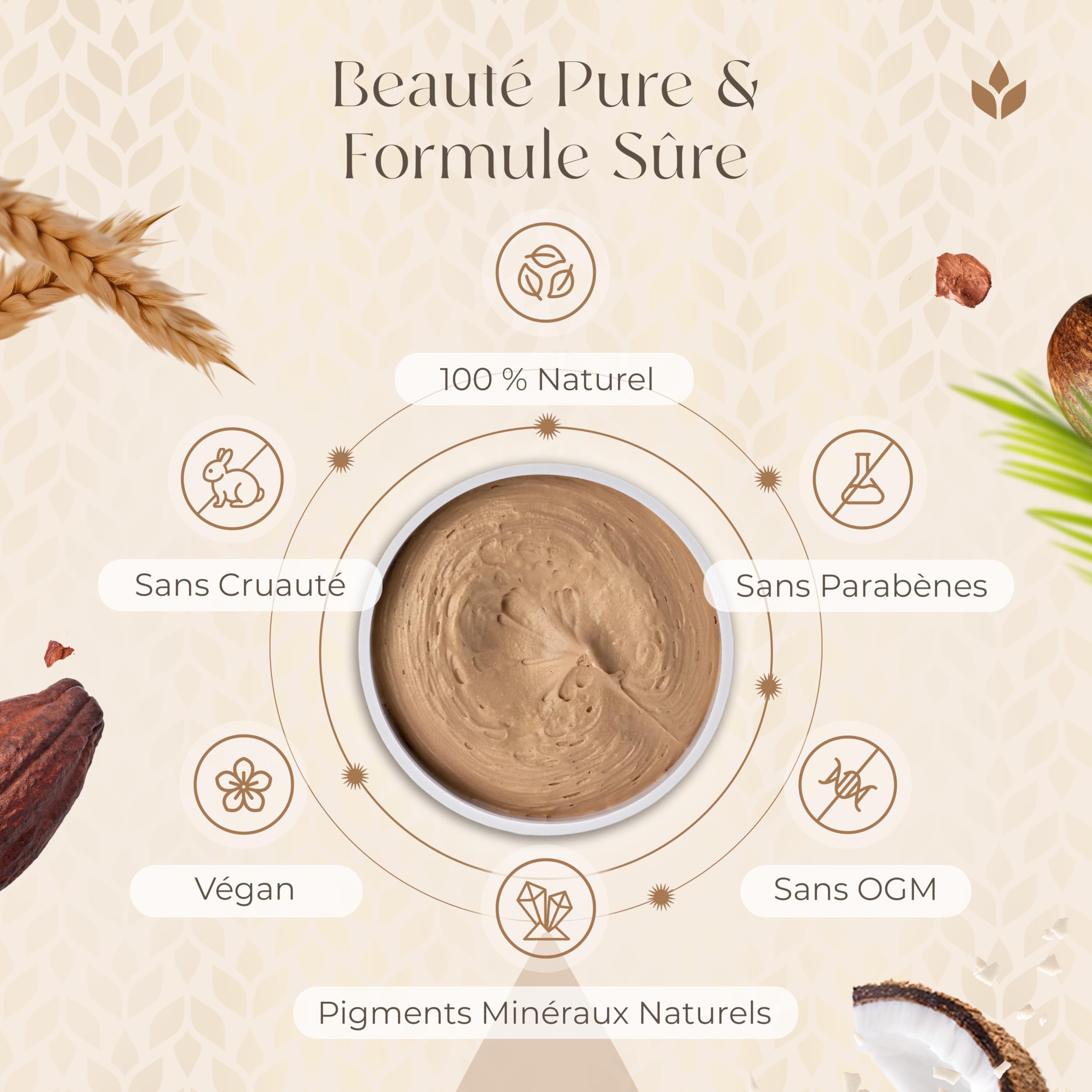 Cocoa Glow Huile corporelle scintillante – Formule 100% naturelle pour une hydratation intense et une peau lumineuse (100 ml)