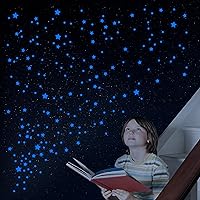 Vista 17 de Calcomanía de pared que brilla en la oscuridad Tierra para techo, planeta luminoso, calcomanía de pared para dormitorio de niños, tierra