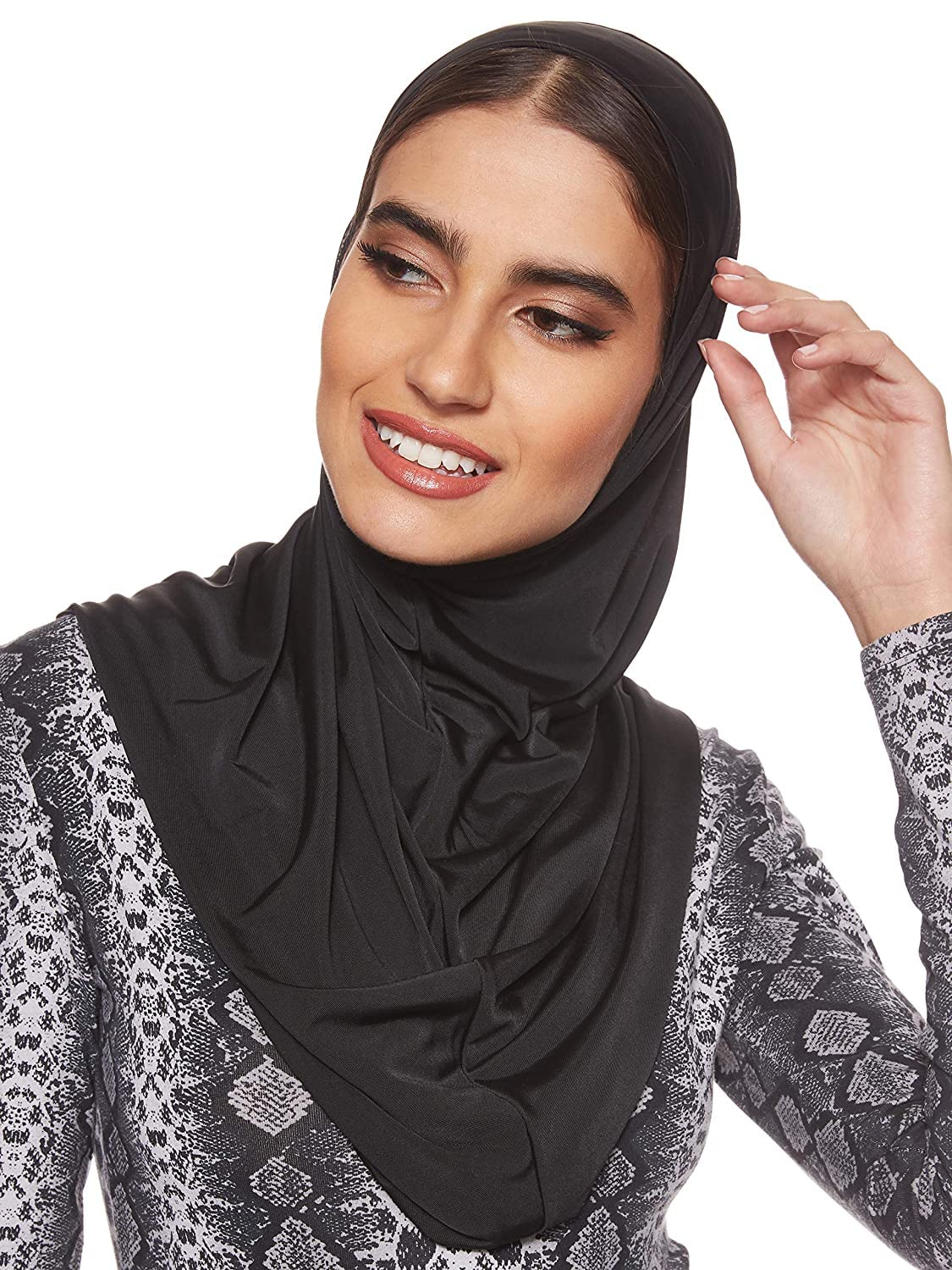 Women's Stretch Hijab Muslim Islamic Arab Scarf Headscarf Abaya Cap, Large