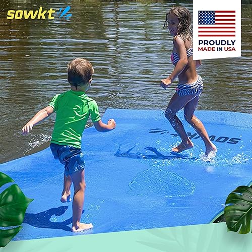 Miniatura 2 de SOWKT Lily Pad Floating Mat (12 x 6 ft) - Made in USA Large Floating Water Mat for Lake and Boating - Floating Water Pad for Lakes  Lilly Pad