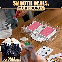 Vista 9 de Soporte de cartas giratorio 360° – Bandeja compacta de plástico para un fácil acceso, 2 cubiertas con rotación suave Organiza múltiples mazos