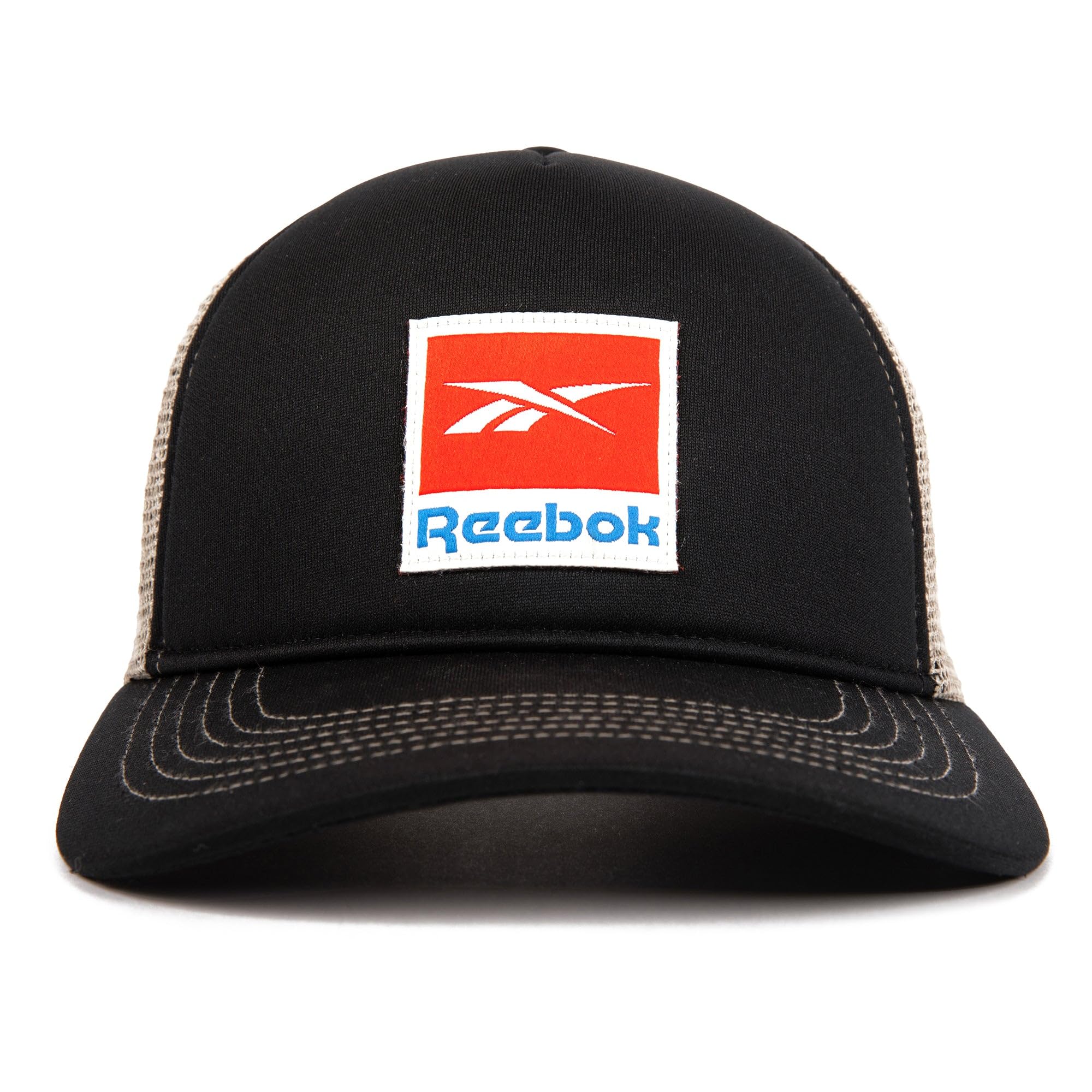 ReebokTrucker Mesh-Back Cap with Adjustable Snapback for Men and Women (One Size Fits Most) Baseball