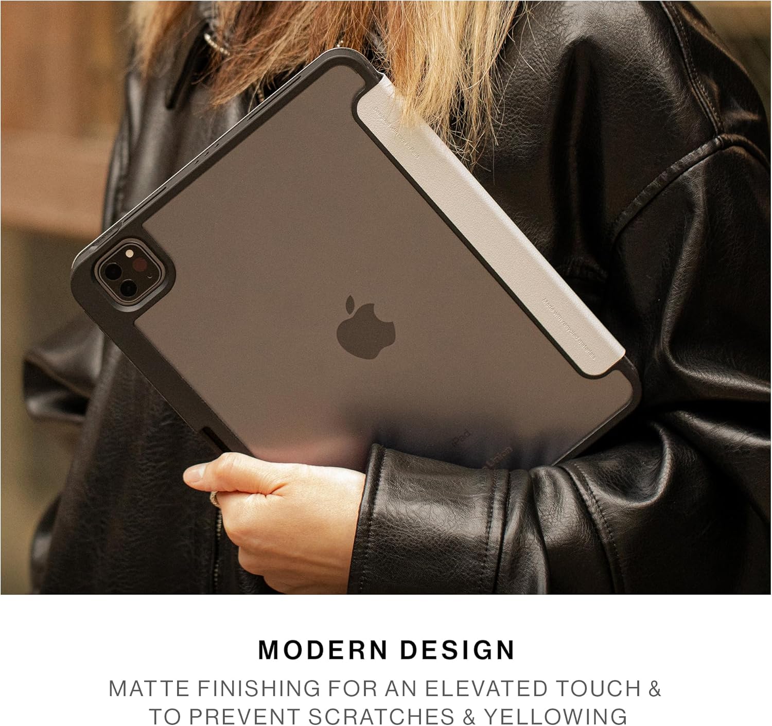 Native Union Active Case for iPad Pro 11" M5 – Lightweight Durable 4-in-1 Stand Case with Matte TPU Back – Apple Pencil Holder – Magnetic Cover Compatible with Auto Wake/Sleep Function (Sandstone) - Image 5