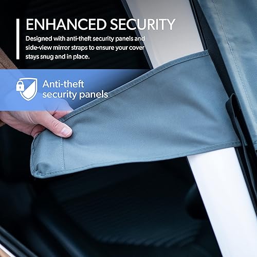Miniatura 4 de FrostGuard Vortex - Funda de cobertura completa para parabrisas de automóvil para hielo y nieve, tamaño estándar (gris) - Escobilla de