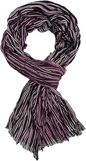 Bufanda de verano para mujer, diseño de rayas, color rosa, Rosa., 180 x 20 cm (L x B)