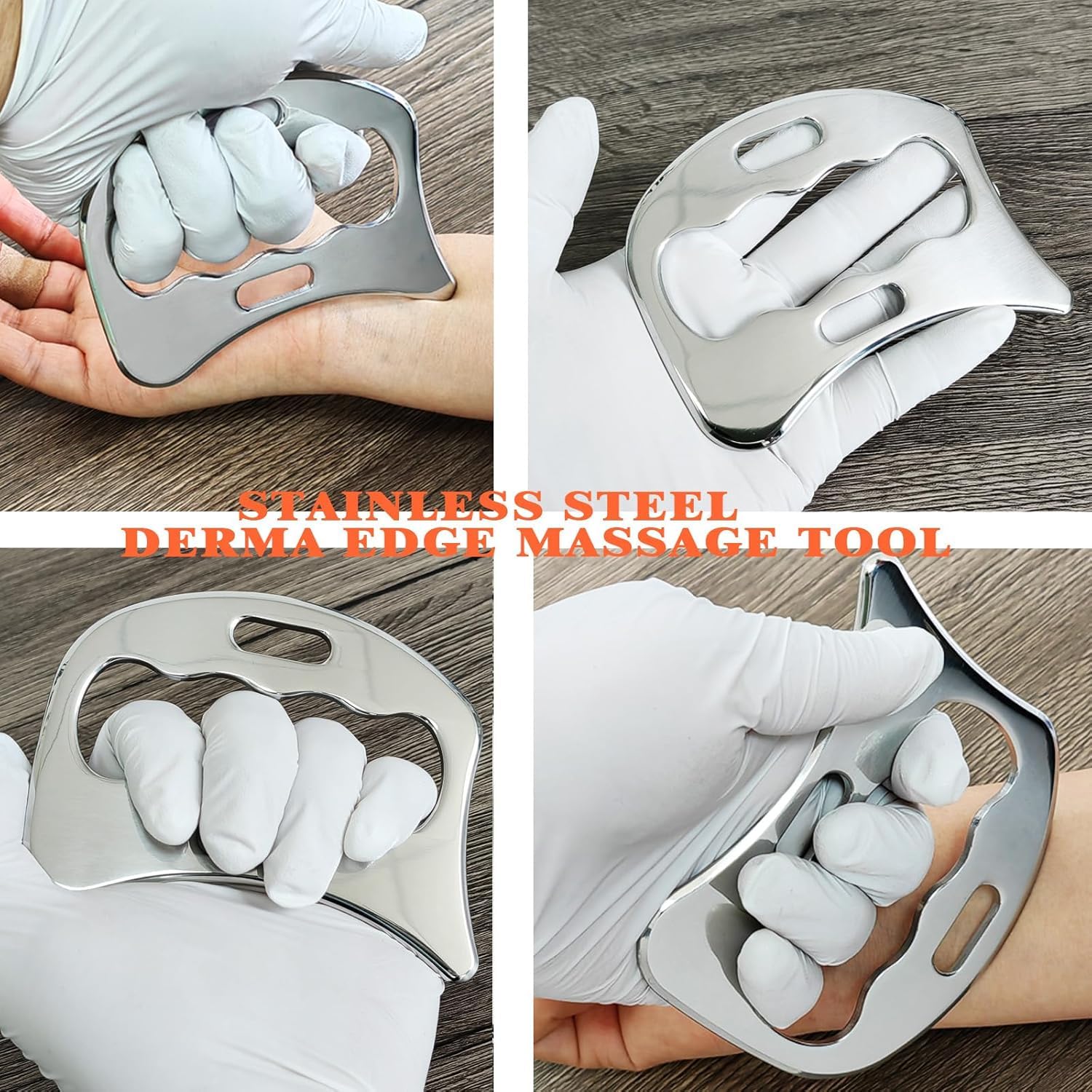 Robulove 3 in 1 Muscle Scraper Stainless Steel Gua Sha Tool, Muscle and Soft Tissue Massage Scraper, Physical Therapy Instrument(3pcs) - Image 4