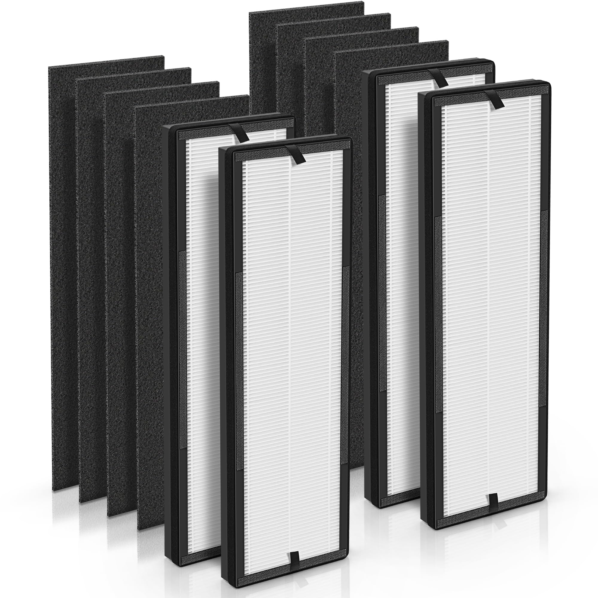 Filtre HEPA NEA-F1 pour Eureka NEA120 et Toshiba CAF-W36USW, lot de 4 filtres et 8 préfiltres