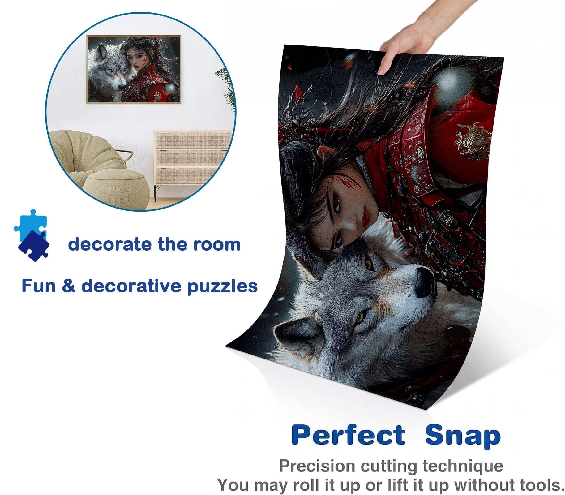 Puzzle Puzzle 1500 elementów dla dorosłych z plakatem w zestawie, drewniane puzzle do gry rodzinnej, edukacyjna i antystresowa gra edukacyjna, dekoracja ścienna do domu, prezent urodzinowy, 87 x 57 cm