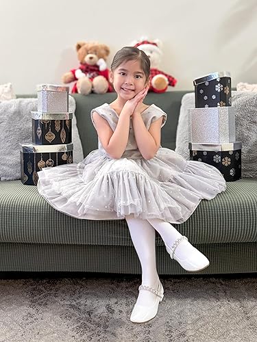 Miniatura 3 de Stelle Medias de algodón para niñas pequeñas, medias gruesas de punto trenzado, para invierno, 123 unidades